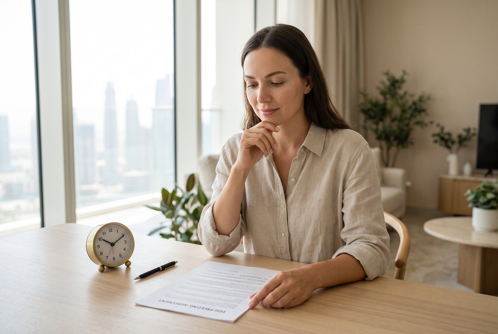 Woman in her thirties considering egg freezing in Dubai — Samaa Fertility